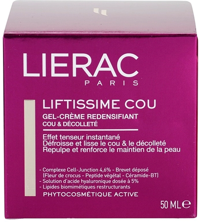 Lierac Liftissime gel crema pentru refacerea densitatii pentru gat si decolteu