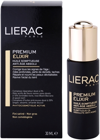 Lierac Premium elixir luxuoso com óleos hidratantes anti-idade de pele