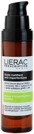 Lierac Prescription mattierendes Fluid für problematische Haut, Akne