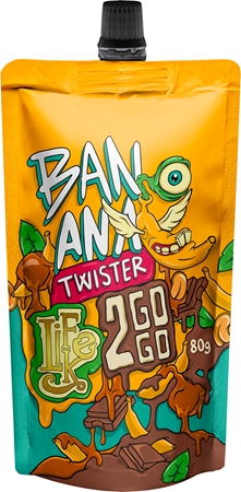 LifeLike Twister Banana Caramel Choco ořechová pomazánka