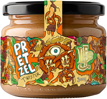 LifeLike Twister Pretzel ořechová pomazánka