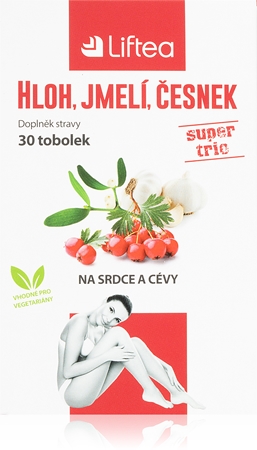 Liftea Hloh, jmelí, česnek tablety pro zdravé srdce a cévy