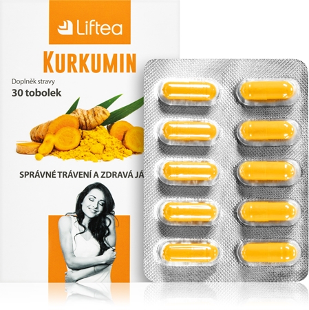 Liftea Kurkumin tobolky pro podporu trávení