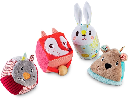 Zopa Lilliputiens Set of 4 Textile Shapes Forest interaktív játék