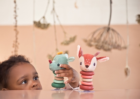 Lilliputiens Swinging Rattle Stella rangle med sugekop