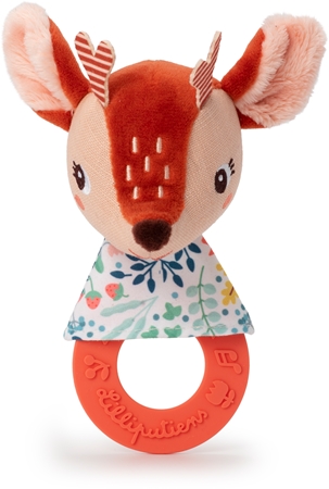 Lilliputiens Teething Rattle Stella bitring
