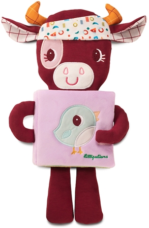 Lilliputiens Cuddle Book Rosalie babybog med kontrastfarver til læring