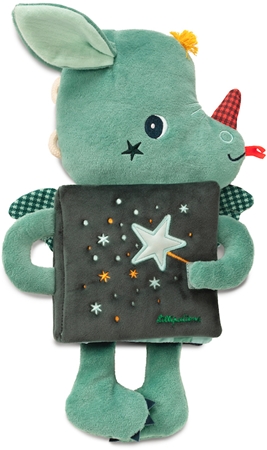 Lilliputiens Cuddle Book Joe contrast educational book