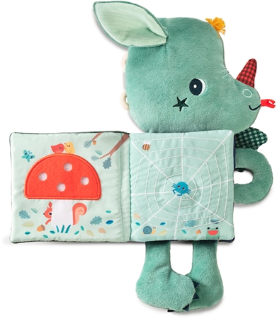 Lilliputiens Cuddle Book Joe carte educativă contrastantă