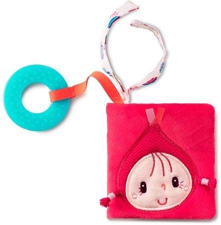 Lilliputiens Playbook Little Red Riding Hood contrast educational book with teether