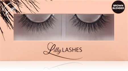 Lilly Lashes Everyday Faux Mink Brown Blended pestañas postizas