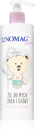 Linomag Emolienty Shampoo & Shower Gel τζελ για ντους και σαμπουάν 2 σε 1 για παιδιά από τη γέννηση