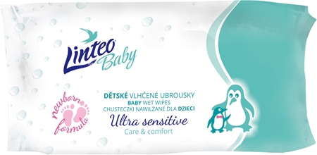 Linteo Baby Ultra Sensitive dětské jemné vlhčené ubrousky