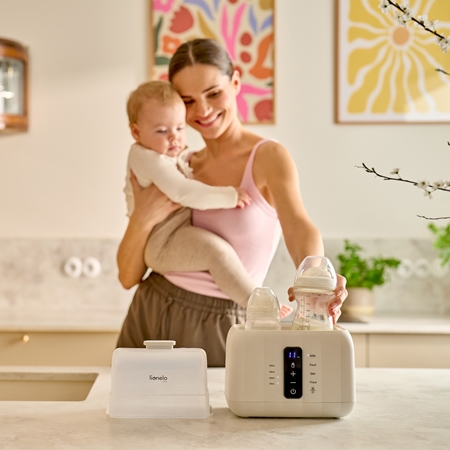 Lionelo Thermup Double White Bottle Warmer 6in1 Multifunctional Baby Bottle Warmer 6-in-1