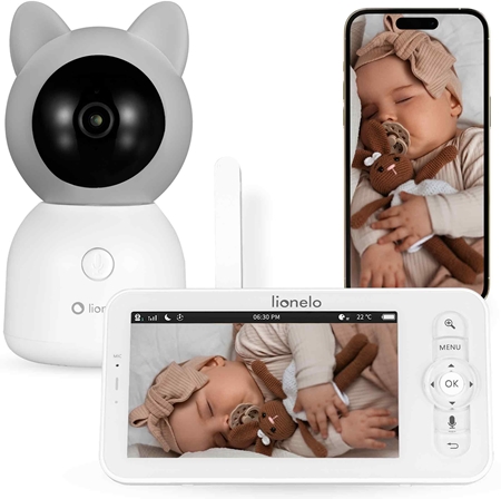 Lionelo Babyline 9.2 AI Moniteur vidéo numérique pour bébé
