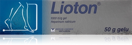 Lioton Lioton 50 g gel k léčbě zánětů povrchových žil, hematomů a otoků