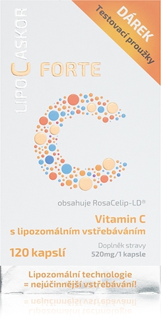Lipo C Askor Forte doplněk stravy pro podporu imunitního systému, krásnou pleť a nehty
