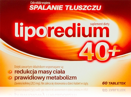 Liporedium 40+ tabletki do wspomagania odchudzania