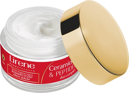 Lirene Ceramides & Peptides Duo Complex Renewing Night Cream with Regenerating Effect