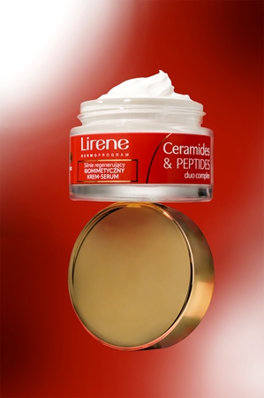 Lirene Ceramides & Peptides Duo Complex 60+ crème de nuit rénovatrice effet régénérateur