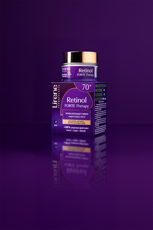 Lirene Retinol Forte Therapy 70+ naktinis jauninamasis kremas brandžiai odai
