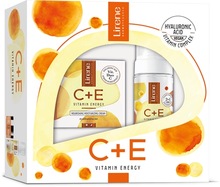 Lirene Vitamin Energy C+E dárková sada pro suchou až citlivou pleť pro ženy