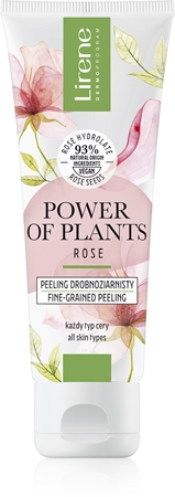 Lirene Power of Plants Rose tisztító peeling hidratáló hatással