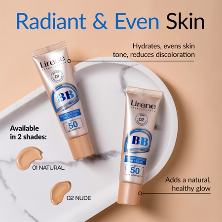 Lirene BB nawilżający krem BB SPF 50