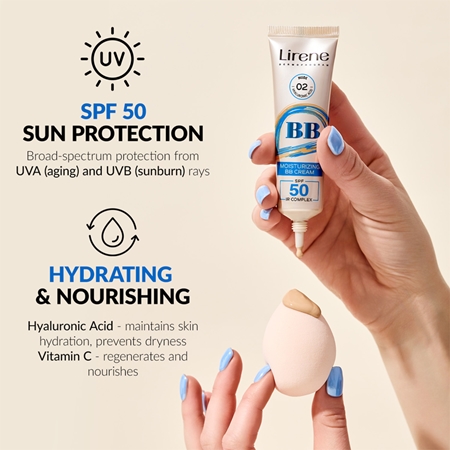 Lirene BB Mitrinošs BB krēms SPF 50