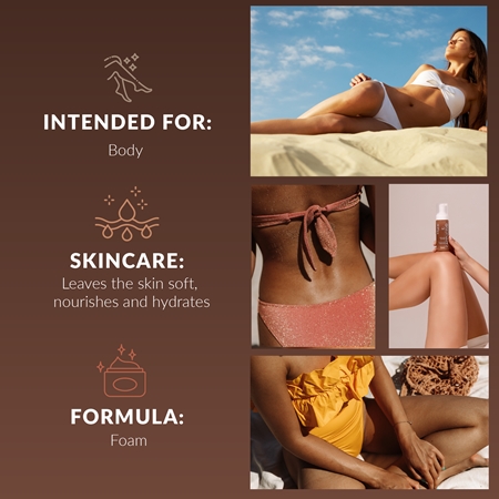 Lirene Perfect Tan Bronzing Body Foam for Light Skin