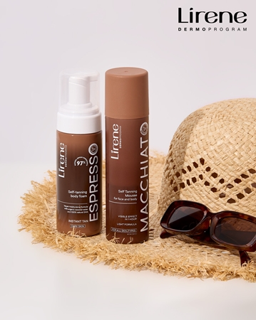 Lirene Perfect Tan Bronzing Body Foam for Dark Skin for face and body