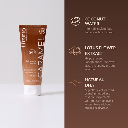 Lirene Perfect Tan gel auto-bronzant visage