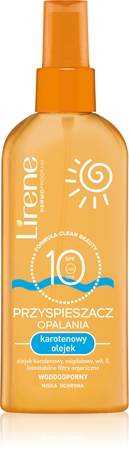 Lirene Sun Carotene Oil SPF 10 napozást elősegítő védő olaj SPF 10