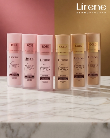 Lirene Base Shimmer Gold sérum subjacente iluminador