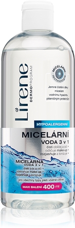 Lirene Hypoallergenic micelárna čistiaca voda 3v1