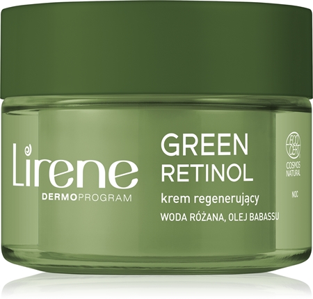 Lirene Green Retinol 60+ crème de nuit régénérante pour rajeunir la peau