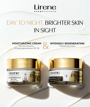 Lirene Derma Pigment Control Cream SPF 50 krem rozjaśniający i nawilżający na plamy pigmentacyjne SPF 50