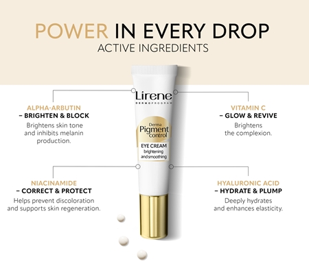Lirene Derma Pigment Control Brightening Eye Cream Smoothing and Brightening Eye Cream