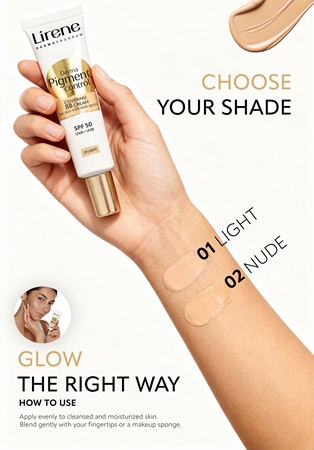 Lirene Derma Pigment Control Covering BB Cream SPF 50 Brightening BB Cream Against Pigment Spots