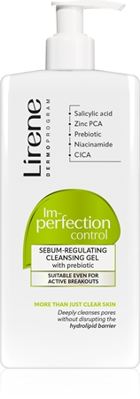 Lirene Im-perfection Control Cleansing Gel gel de curățare blând pentru ten gras si problematic