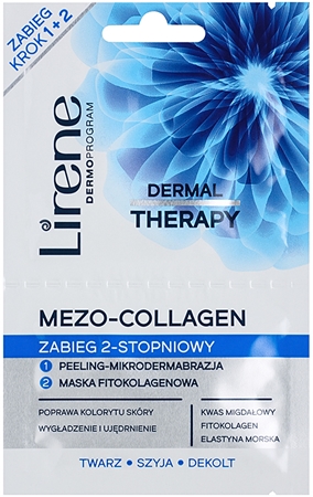 Lirene Dermal Therapy Mezo-Collagen Cleansing Mask and Scrub With Rejuvenating Effect