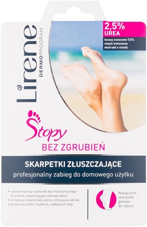 Lirene Foot Care meias esfoliante para suavizar e hidratar a pele dos pés