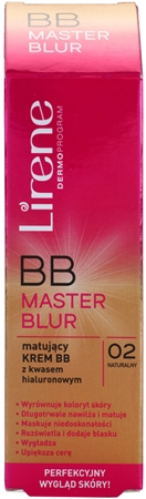 Lirene Master Blur matujący krem BB z kwasem hialuronowym