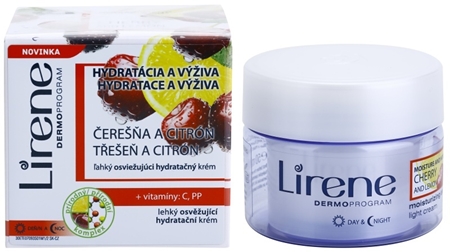 Lirene Moisture & Nourishment lehký osvěžující hydratační krém s třešní a citronem