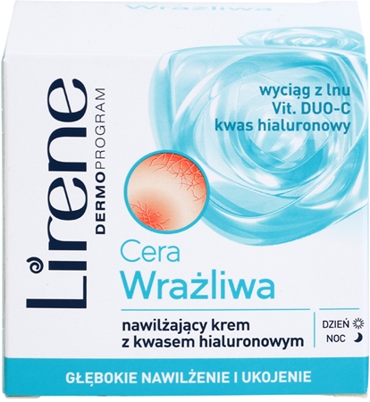 Lirene Sensitive skin Feuchtigkeitscreme mit Hyaluronsäure