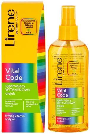Lirene Vital Code huile vitaminée raffermissante corps