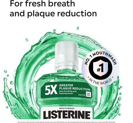 Listerine Fresh Burst bain de bouche anti-plaque dentaire