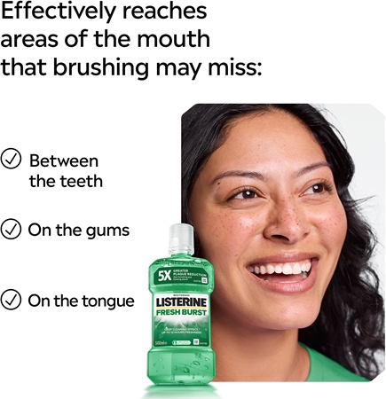Listerine Fresh Burst bain de bouche anti-plaque dentaire
