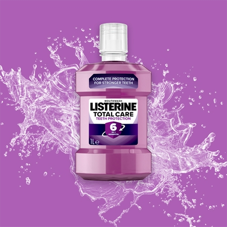 Listerine Total Care Teeth Protection Apa de gura pentru protectia completa a dintilor 6 in 1
