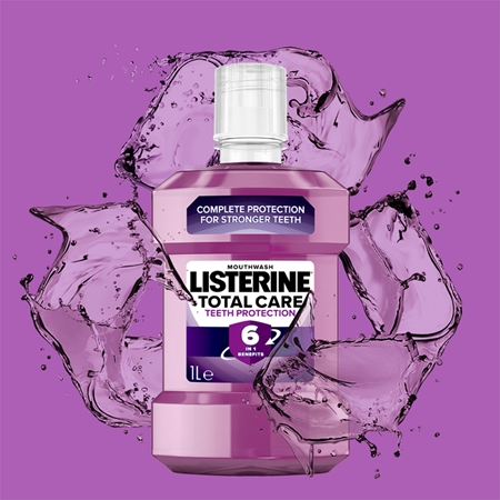 Listerine Total Care Teeth Protection Apa de gura pentru protectia completa a dintilor 6 in 1